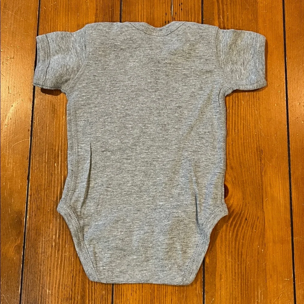 NWT Rabbit Skins NE Patriots Future Draft Pick Grey Onsie Size 6 Months